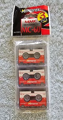 NEW Memorex 3 Pack Micro Cassette Audio Tapes MC-60 • $10