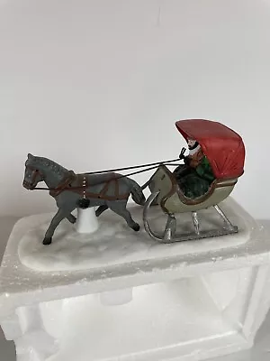 Dept 56 Heritage Village Collection  One Horse Open Sleigh  #5982-0 Retired • $24.43
