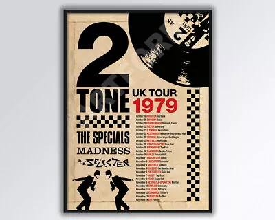 Madness The Specials Two Tone 1979 UK REIMAGINED Tour Poster  • £14.99