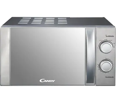 Candy CMW20MSS-DX NEW Microwave Oven Manual Compact Solo 700W 20L Silver • £54.99