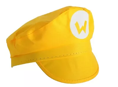 Wario Hat Yellow Super Mario Brothers Mario Adult Cosplay Anime Costume • $14