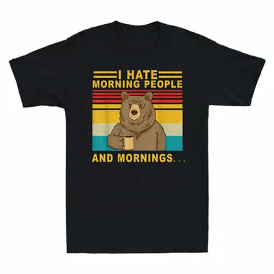People Mornings Tee Lover Hate People I And Shirt Shirt Beer Morning T And Funny • $26.39