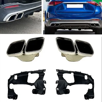 Silver Rear Exhaust Pipe For Mercedes Benz W167 GLE53 AMG 2020-2022 2021 • $352.32