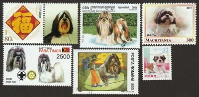 £8.69 • Buy SHIH TZU ** Int'l Dog Postage Stamp  Art Collection ** Unique Gift Idea **