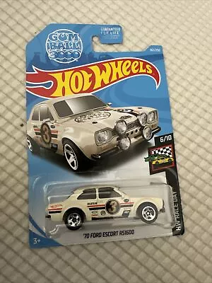 Hot Wheels 70 Ford Escort Rs1600 White Hw Speed Graphics 10/10 Castrol • $2.99