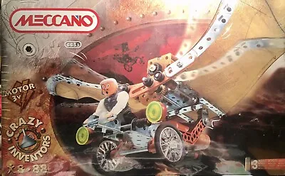 ERECTOR Crazy Inventors THE BAT Motorized Build Set #6651 Meccano New Sealed • £36.14