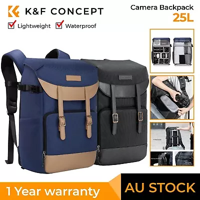 K&F Concept Camera Backpacks For Photographers Travel Bag Rain Cover Waterproof • $29.99