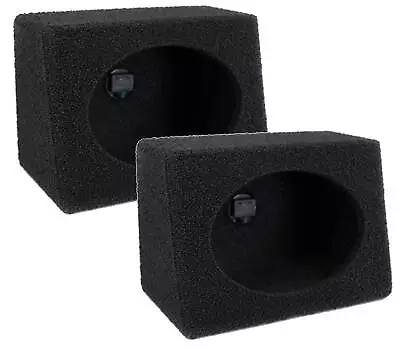 Q-POWER Q-Bomb QTW6X9 6x9  Car Wedge Speaker Boxes With Bedliner Spray Pair • $34.19