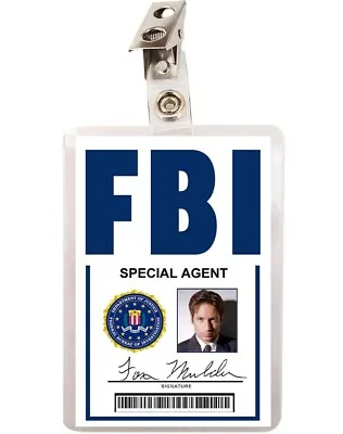 $7.99 • Buy X FILES Fox Mulder FBI ID Badge Cosplay Costume Name Tag Prop 2.0