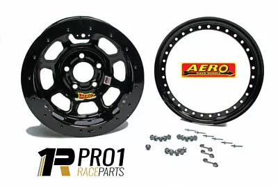 AMCA Aero Steel Beadlock Wheels 15  X 8  | 4  Backspace | 5 X 4.75 PCD | Black • $469