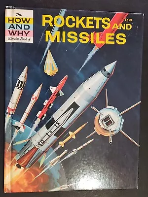 Vintage Hardcover Rockets And Missiles Atomic Wonder Book How And Why Space Age • $29.99