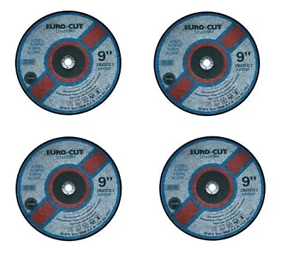 9  Metal Cutting Discs 230mm (Pack Of 4) Cut Cuts Grinder Disc Abrasive Wheel • £12