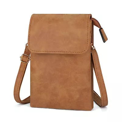 Men Women Leather Bag Shoulder Crossbody Bags Retro Mobile Phone Belt Bum Pouch • £9.99