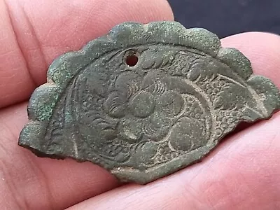 Post Medieval Beautiful Bronze Pendant Part. Please Read Description. LA10x • £78
