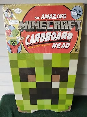 Jinx Amazing Minecraft Cardboard Box Head Costume Mask Creeper New  • $13