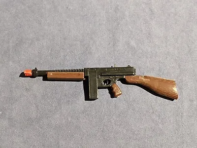 VINTAGE MINIATURE PLASTIC TOY GUN Tommy Gun S9 Pat.37916 (For Elastic?) • $10.92