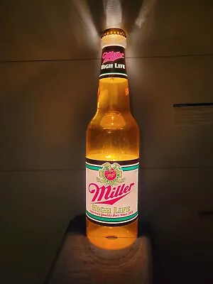 Vintage Miller High Life Lighted Bottle Sign 30 Inches Tall • $120