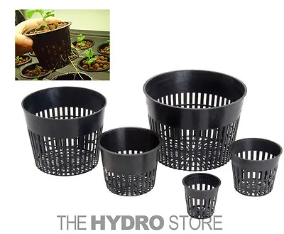 Net Pot Mesh Flex Pot Net Cup - AEROPONIC GROW BASKET HYDROPONIC SEED CLONING • $4.99