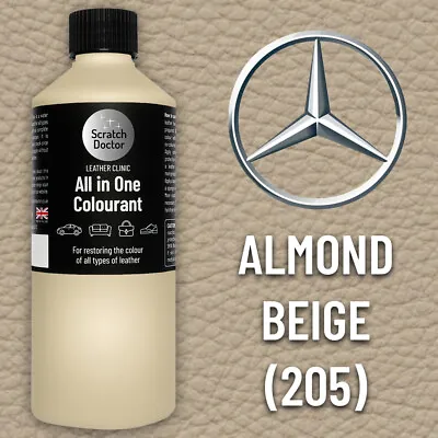 Leather Paint For MERCEDES Car Seat ALMOND BEIGE 250ml Dye Repairing Recolouring • £16.95