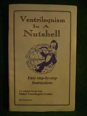 Ventriloquism In A Nutshell - Paperback By Detweiler Clinton - GOOD • $126.69