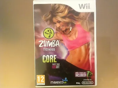 Wii ZUMBA FITNESS CORE - NINTENDO Wii - NO BELT INCLUDED - VERY GOOD CONDITION • £7.99