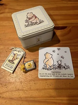 Classic Winnie The Pooh Ornament Seeds Bag Piglet Tin Can Box Collectible Friend • $12