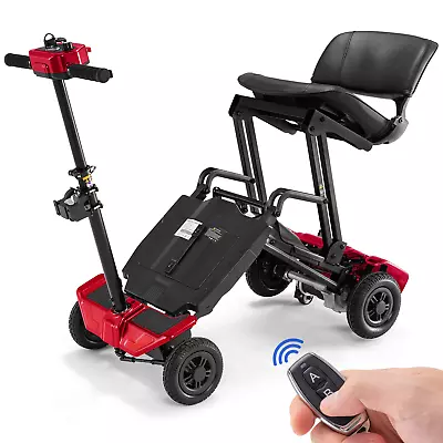 4 Wheel Folding Mobility Scooter Power Wheel Chairs Electric Device Adult Travel • $588