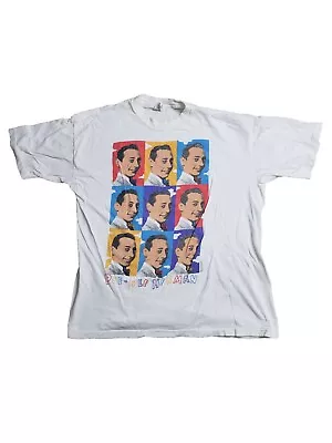 Vintage Stanley Desantis Pee Wee Herman Andy Warhol Pop Art Graphic T Shirt Sz L • $109