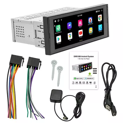 1 Din Car Stereo Radio Android Navigator WiFi Bluetooth Video Multimedia Player • $100.70