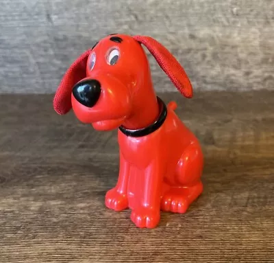 Clifford The Big Red Dog Movable Head & Eyes 2003 Scholastic Plastic Figure • $9