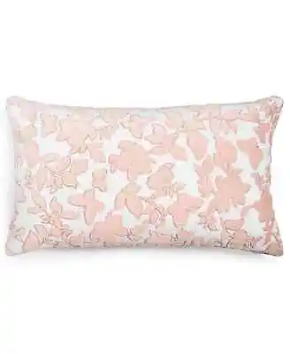 $13.49 • Buy Charter Club Damask Designs Blossom 14'' X 24'' Decorative Pillow, Pink/White