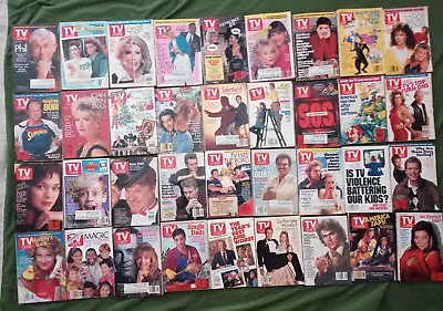 Vintage TV Guide Lot Of 36 Issues 1991 1992 Mixed Lot California • $25.95