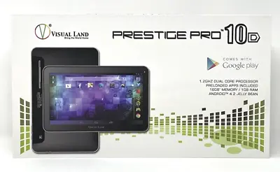 Prestige Pro 10 Visual Land Android Tablet 1.2 GHZ Dual Core Processor 16 GB Mem • $29.95