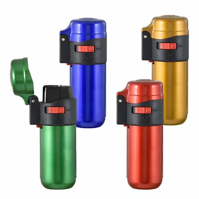 £5.95 • Buy Zenga Zl1 Windproof Jet Lighter Turbo Blue Flame Refillable Lighter Metallic