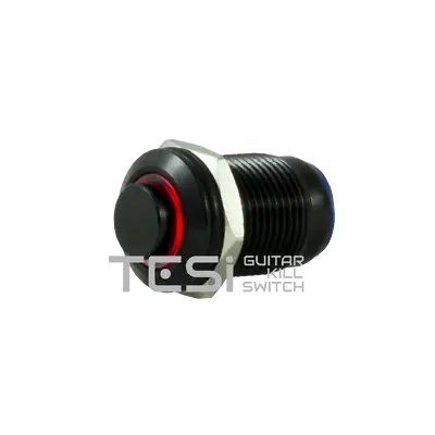 Tesi POCO 12MM LED Momentary Push Button Guitar Kill Switch Black/Red • $19.99