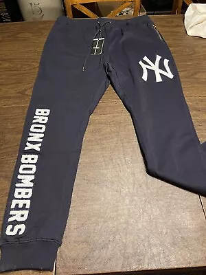 NWT Pro Standard Luxury Athletic NY Yankees Navy Sweatpants Men’s Sz 3XL UNIQUE! • $49.99