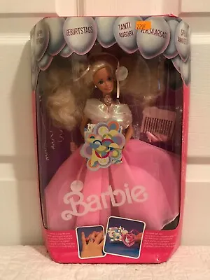 1989 Happy Birthday Barbie - European Vintage # 9211 - NRFB - (pics)- Box Damage • $125