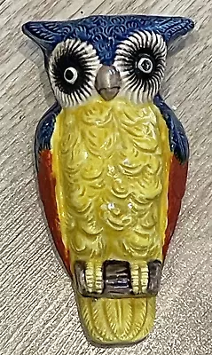 Vintage OWL Ceramic Wall Pocket Planter • $27