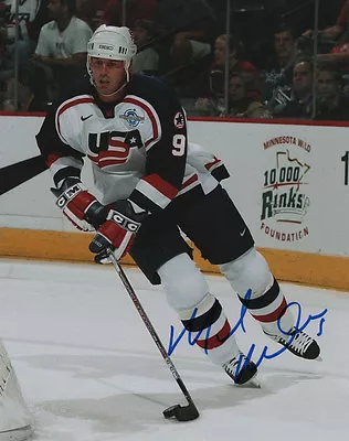 Mike Modano Dallas Stars USA Hockey SIGNED 8x10 Photo COA! • $50