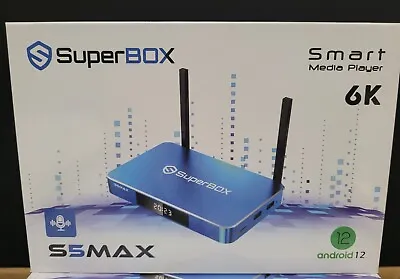 SuperBox S5 MAX TV Box Media Player W/ Voice Command Remote***READ DESCRIPTION* • $255