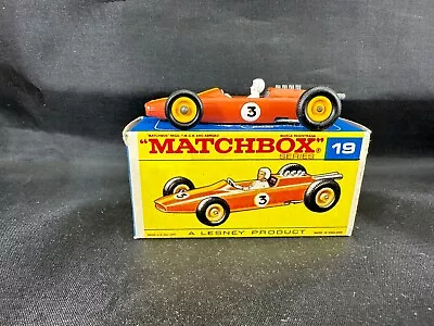 Matchbox Lesney 19d Lotus Racing Car - W/box • $59