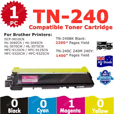 1x Compatible Toner TN240 TN-240 Magenta For Brother HL-3045CN MFC-9120CN • $17.70