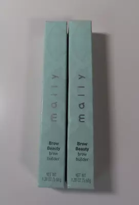 Lot Of 2 Mally Brow Builder Fibers In MEDIUM BROWN Full Size 0.20-oz New In Box • $13.95