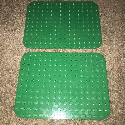 2 Duplo Green Base Boards 12 X 16 Studs Lot Of • $14.99