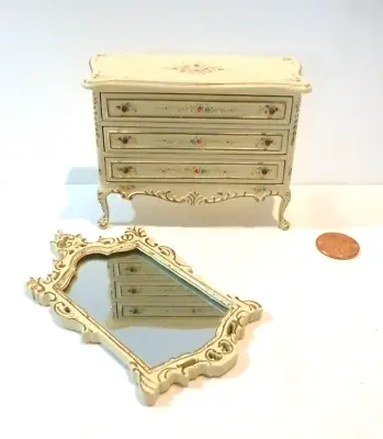 Bespaq Dollhouse Miniature  Washington  Chest With Mirror  Hand Painted  3786 Wf • $119.95