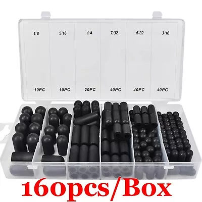 $20.99 • Buy 160PCS Carburetor And Vacuum Caps Plug Assortment Kit Intake Vacuum Line