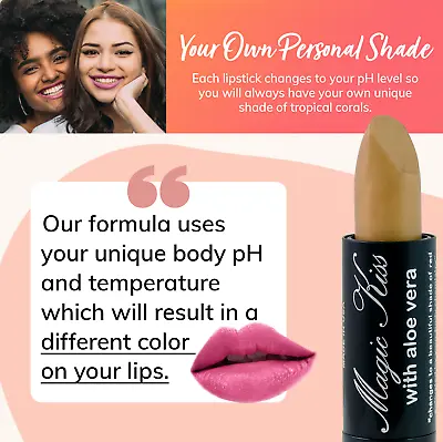 Magic Kiss Color Changing Matte Lipstick PH Magic Temperature Lip  Made In USA • $5.85
