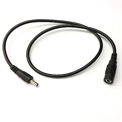 DC POWER ADAPTER CABLE 3.5mm X 1.35mm EXTENSION 50cm/100cm/150cm ANDROID MP3 MP4 • £3.20