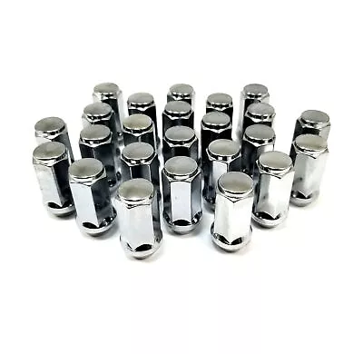 24x Mr Lugnut 12x1.50 Acorn/Bulge Chrome Closed End Conical Long 3/4 1.75 L • $15.36