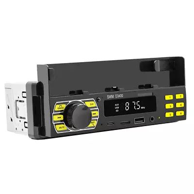 1 Din Car Stereo Radio Bluetooth AUX-In MP3 Player Phone Holder Type-C Charging • $70.15